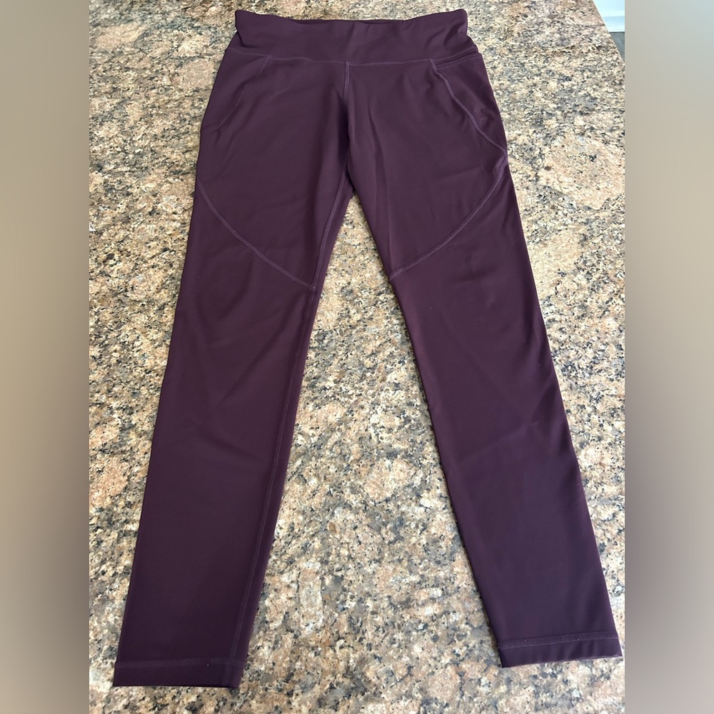 Sweaty Betty Burgundy Full-Length Leggings